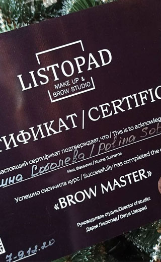 Brow Master Listopad Darya 09-12-20 Brow Master Listopad Darya 09-12-20